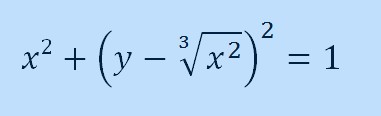 équation du coeur Math humour amour